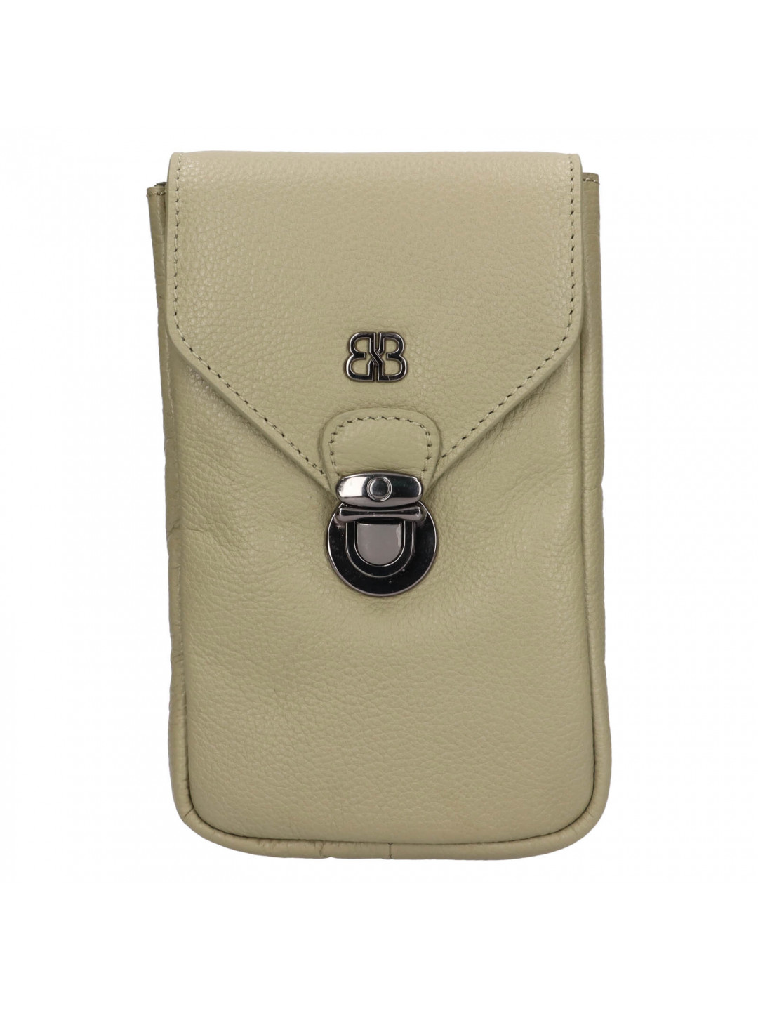 Dámská kožená kabelka na telefon a doklady Bellicci Aldea – světle zelená